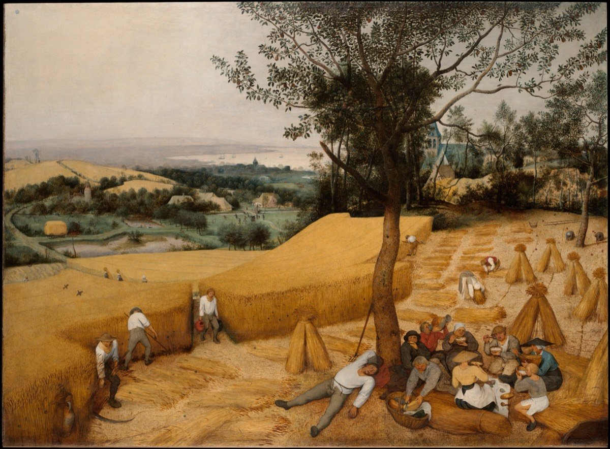 The Harvesters, painting by Pieter Bruegel the Elder, 1565