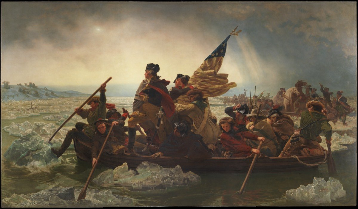 Washington Crossing the Delaware, painting by Emanuel Leutze, 1851